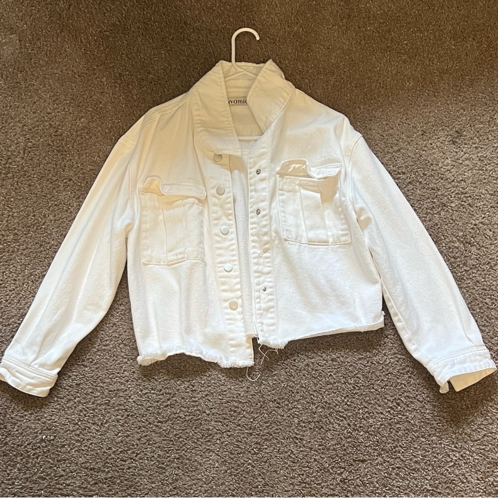 Monki Off-White Jean Jacket